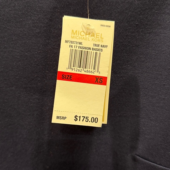 Michael Kors Navy Dress with Gold Zipper - Picture 4 of 4